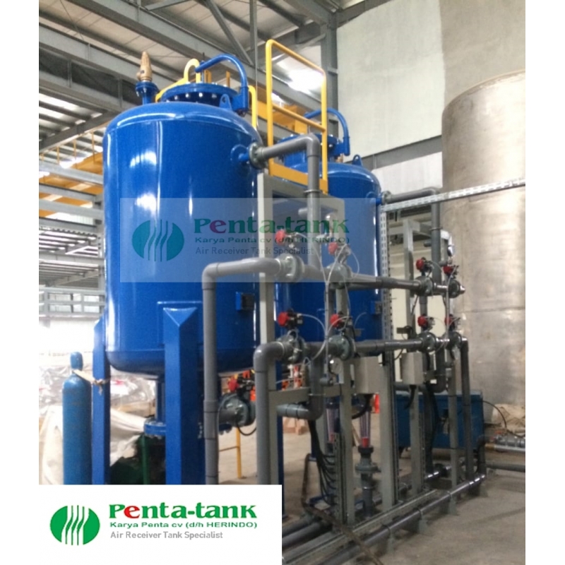 tangki sand filter 3000 3m3 liter per hour jam tank